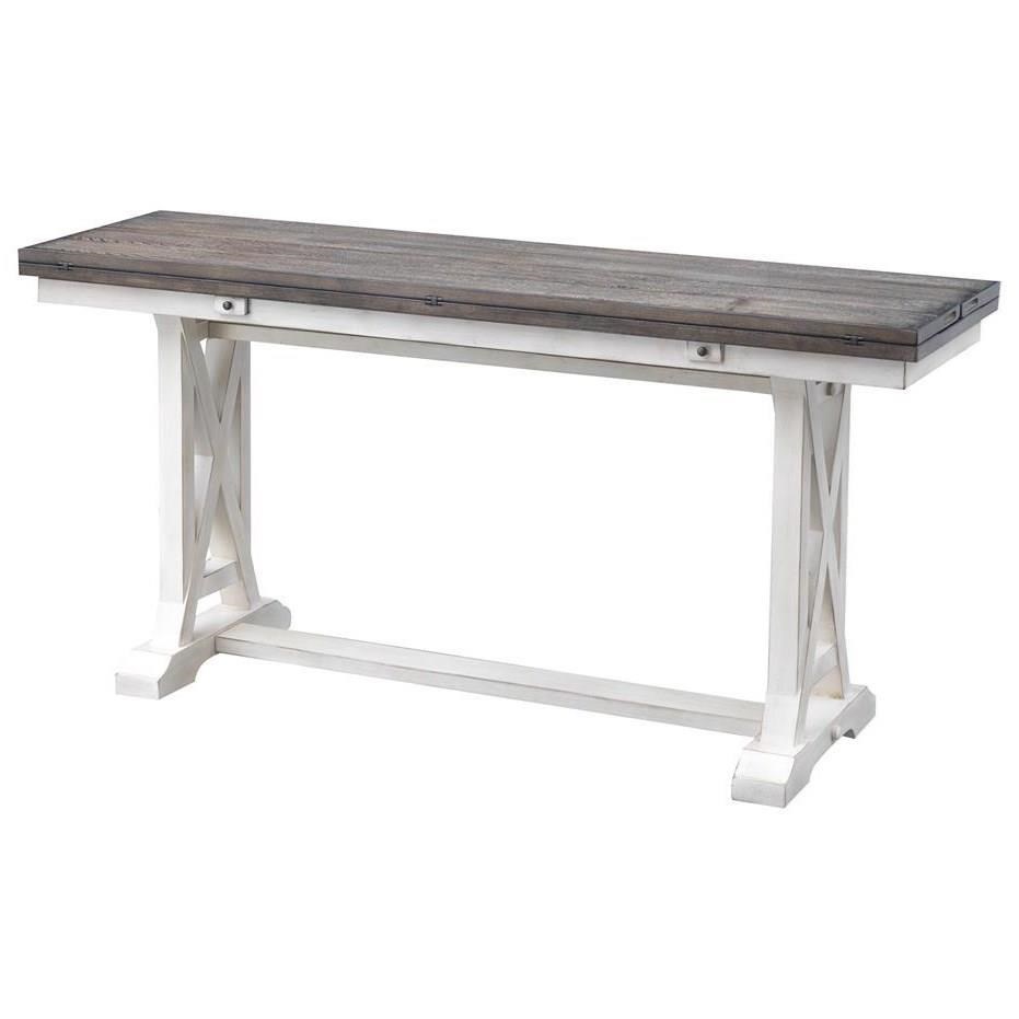 Coast to Coast Imports Bar Harbor II Farmhouse Style Fold Out Console